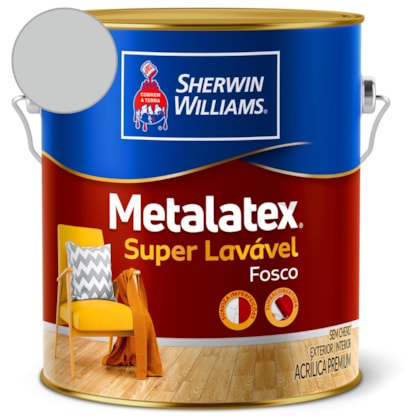 Tinta Acrílica Metalatex Fosco Cinza Alpes Sherwin Williams 3,6L