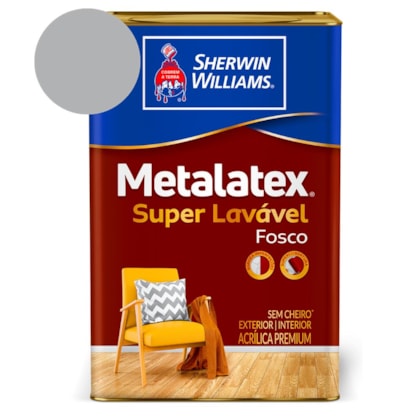 Tinta Acrílica Metalatex Fosco Cinza Barbatana Sherwin Williams 18L