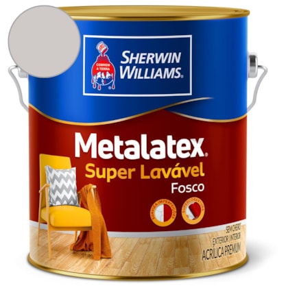 Tinta Acrílica Metalatex Fosco Cinza Urbano Sherwin Williams 3,6L