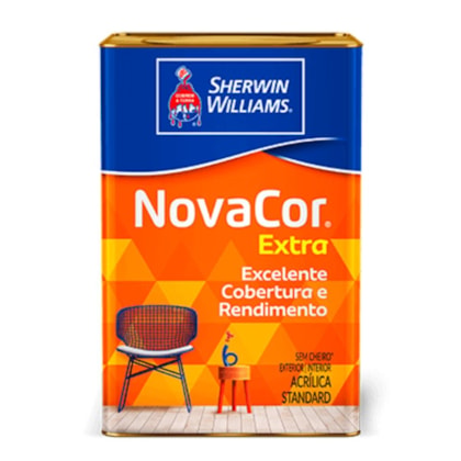 Tinta Acrilíca NovaCor Extra Fosco Branco Sherwin Williams 20L