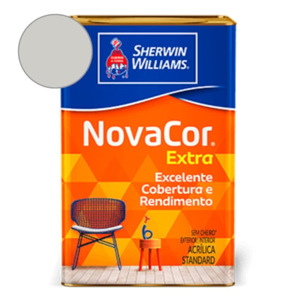 Tinta Acrílica  NovaCor Extra Semibrilho Elemento Cinza Sherwin Williams 18L