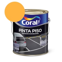 Tinta Acrílica Pinta Piso Fosco Amarelo Demarcação 3.6l Coral