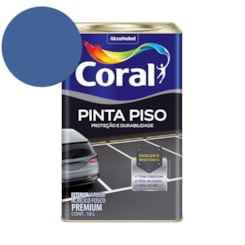 Tinta Acrílica Pinta Piso Fosco Azul 18l Coral