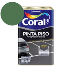 Tinta Acrílica Pinta Piso Fosco Verde Quadra Coral 18L