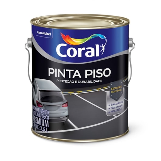 Tinta Acrílica Pinta Piso Fosco Vermelho 3.6l Coral - Imagem principal - 8a16c462-3b13-45a3-8fff-51bfb5a5ab3b