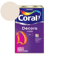 Tinta Acrílica Premium Fosco Decora Matte Algodão Egípcio Coral 18l