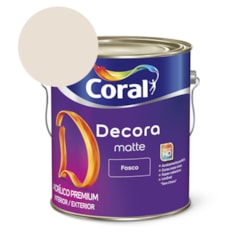 Tinta Acrílica Premium Fosco Decora Matte Algodão Egípcio Coral 3,6l