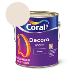 Tinta Acrílica Premium Fosco Decora Matte Algodão Egípcio Coral 3,6l