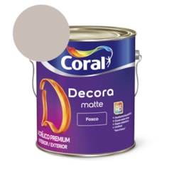 Tinta Acrílica Premium Fosco Decora Matte Cascalho Coral 3,6l