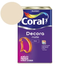 Tinta Acrílica Premium Fosco Decora Matte Palha Coral 18l