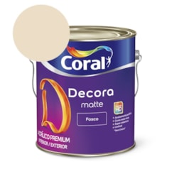 Tinta Acrílica Premium Fosco Decora Matte Palha Coral 3,6l