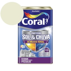 Tinta Acrílica Premium Fosco Proteção Sol & Chuva Acrílico Total Algodão Egípcio 18L Coral