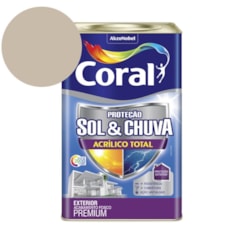 Tinta Acrílica Premium Fosco Proteção Sol & Chuva Acrílico Total Bronze Lenda Coral 18L