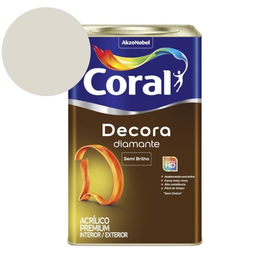 Tinta Acrílica Premium Semi Brilho Decora Diamante Gelo Coral 18l - Imagem principal - 348a45c1-1059-4e73-b2a3-02cd5f91ef7f