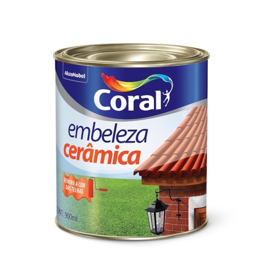 Tinta Acrílica Standard Brilho Embeleza Cerâmica 900ml Coral - Imagem principal - 259212b6-50b9-4ecb-ac7e-01c01d667bcc