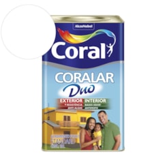 Tinta Acrílica Standard Coralar Duo Fosco Branco Neve 18l Coral