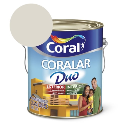 Tinta Acrílica Standard Coralar Duo Fosco Gelo 3.6l Coral - Imagem principal - 714d7b5e-d25e-4028-ade9-8a010b30061c