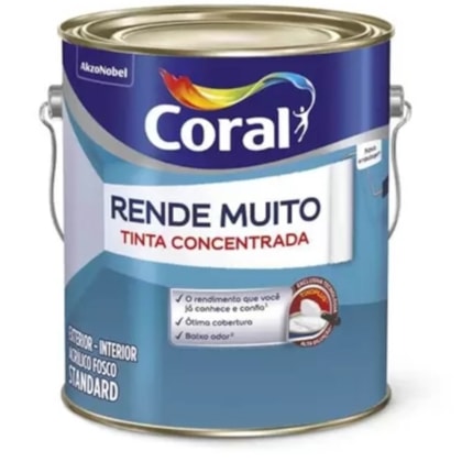 Tinta Acrílica Standard Fosco Rende Muito Areia 3.2l Coral