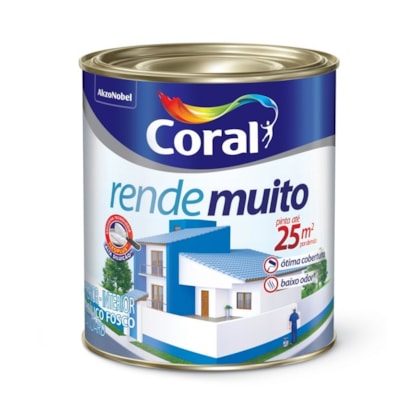 Tinta Acrílica Standard Fosco Rende Muito Gelo 900ml Coral