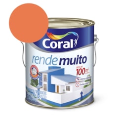 Tinta Acrílica Standard Fosco Rende Muito Laranja Maracatú 3,2l Coral