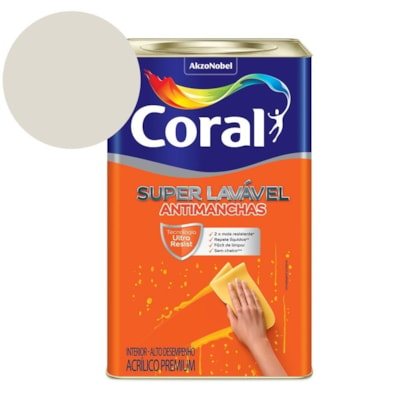 Tinta Acrílica Super Lavavel Eggshell Gelo Coral 18L