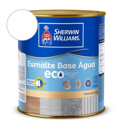 Tinta Esmalte Alto Brilho Eco Branco Sherwin Williams 0,9L