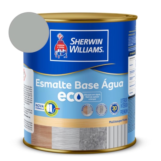 Tinta Esmalte Alto Brilho Eco Platina Sherwin Williams 0,9L - Imagem principal - e5ea90ce-3afe-45e2-8ad7-4299353dbecd