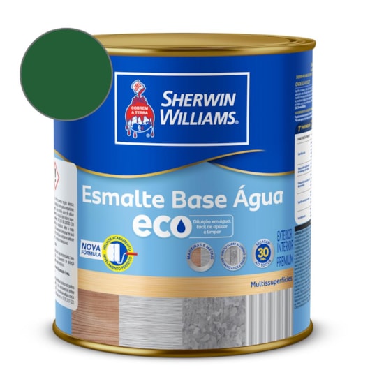 Tinta Esmalte Alto Brilho Eco Verde Folha Sherwin Williams 0,9L - Imagem principal - 6c2b5ae0-ba0e-440e-931a-53c9554ae742