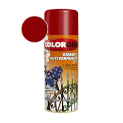 Tinta Esmalte Anti Ferrugem Colorgin Vermelho Intenso  235g