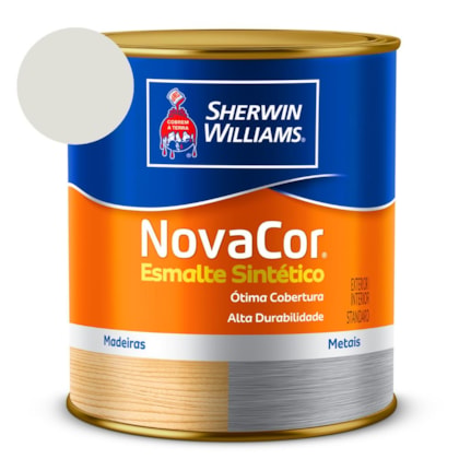 Tinta Esmalte Sintético Alto Brilho NovaCor Branco Gelo Sherwin Williams 0,9L