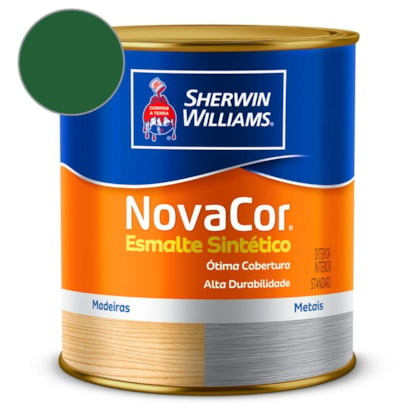 Tinta Esmalte Sintético Alto Brilho NovaCor Verde Folha Sherwin Williams 0,9L
