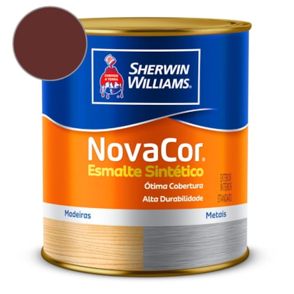 Tinta Esmalte Sintético Alto Brilho NovaCor Vermelho Chassi Sherwin Williams 0,9L
