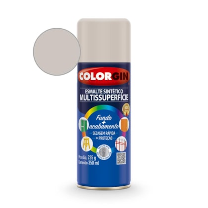 Tinta Esmalte Sintético Platina Colorgin 235g