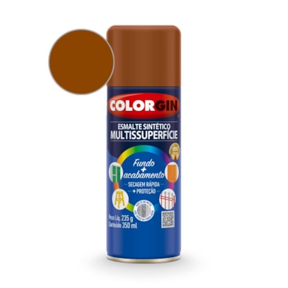 Tinta Esmalte Sintético  Tabaco Colorgin 235g