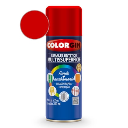 Tinta Esmalte Sintético Vermelho Colorgin 235g