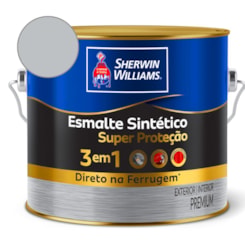 Tinta Esmalte Super Protetor Alumínio Brilhante Sherwin Williams 0,9L