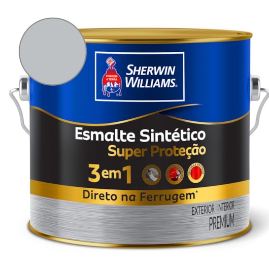 Tinta Esmalte Super Protetor Alumínio Brilhante Sherwin Williams 0,9L - Imagem principal - 7dd37bf0-8b9b-4676-80f4-ee466b5c9137