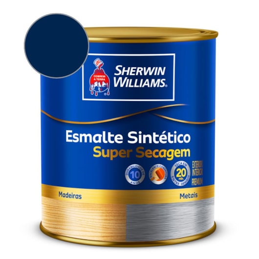 Tinta Esmalte Super Secagem Alto Brilho Azul Del Rey Sherwin Williams 0,9L - Imagem principal - 37114359-2657-49d4-8a23-68db8df8156d