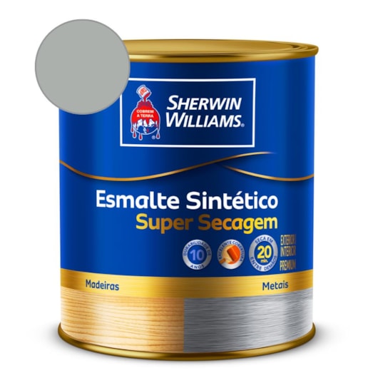 Tinta Esmalte Super Secagem Alto Brilho Platina Sherwin Williams 0,9L - Imagem principal - 3f875754-a9c1-4dcc-9e68-0f8862474ac7