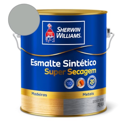 Tinta Esmalte Super Secagem Alto Brilho Platina Sherwin Williams 3,6L