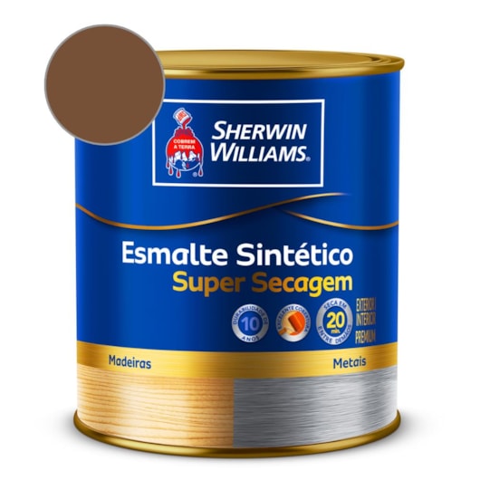 Tinta Esmalte Super Secagem Alto Brilho Tabaco Sherwin Williams 0,9L - Imagem principal - 46900b7a-246d-4440-8c34-54aa7345bda4