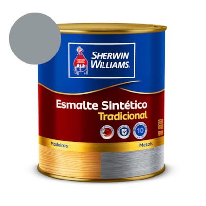 Tinta Esmalte Tradicional Alto Brilho Cinza Médio Sherwin Williams 0,9L