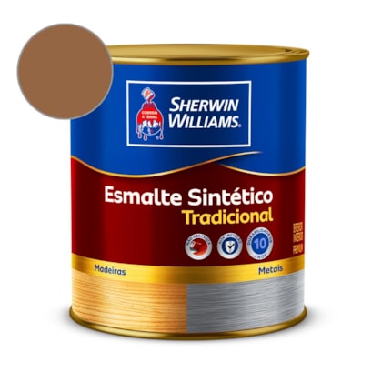 Tinta Esmalte Tradicional Alto Brilho Marrom Conhaque Sherwin Williams 0,9L