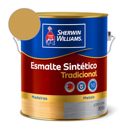 Tinta Esmalte Tradicional Alto Brilho Ouro Sherwin Williams 0,9L - Imagem principal - 657d88d7-a199-434d-9cb9-0edff9c03fe2