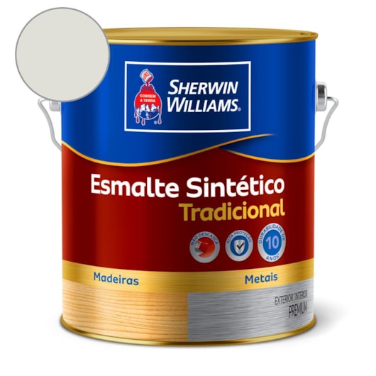 Tinta Esmalte Tradicional Branco Gelo Acetinado Sherwin Williams 0,9L - Imagem principal - 6d637ceb-74a9-4686-84b1-1b6494f41ba9