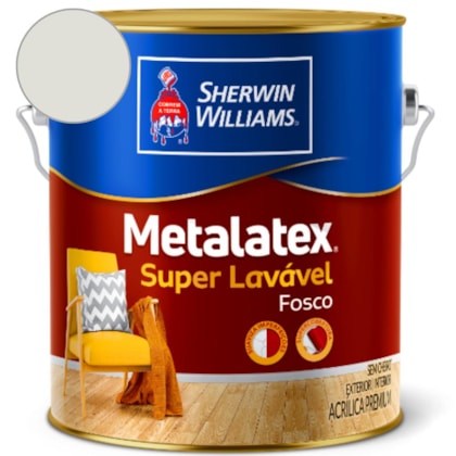 Tinta Metalatex Acrílica Fosca Branco Gelo Sherwin Williams 3,6L