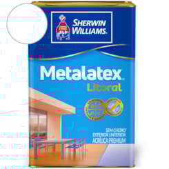 Tinta Metalatex Litoral Acetinado Branco Sherwin Williams 18L