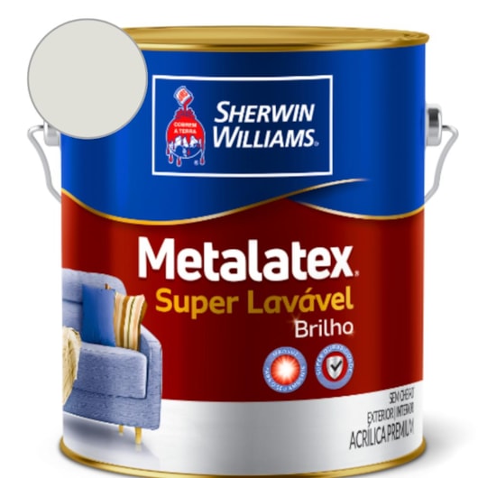 Tinta Metalatex Semi Brilho Branco Gelo Sherwin Williams 3,6L - Imagem principal - 1e540d0b-e79a-4f7c-b945-19f2c598d254