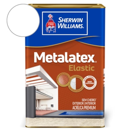 Tinta Metalicotalatex Elastic Branco Sherwin Williams 18L