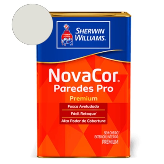 Tinta NovaCor Para Paredes Pro Branco Gelo Sherwin Williams 18L - Imagem principal - 3a4c213e-c30b-4a39-92e0-552f8f736170